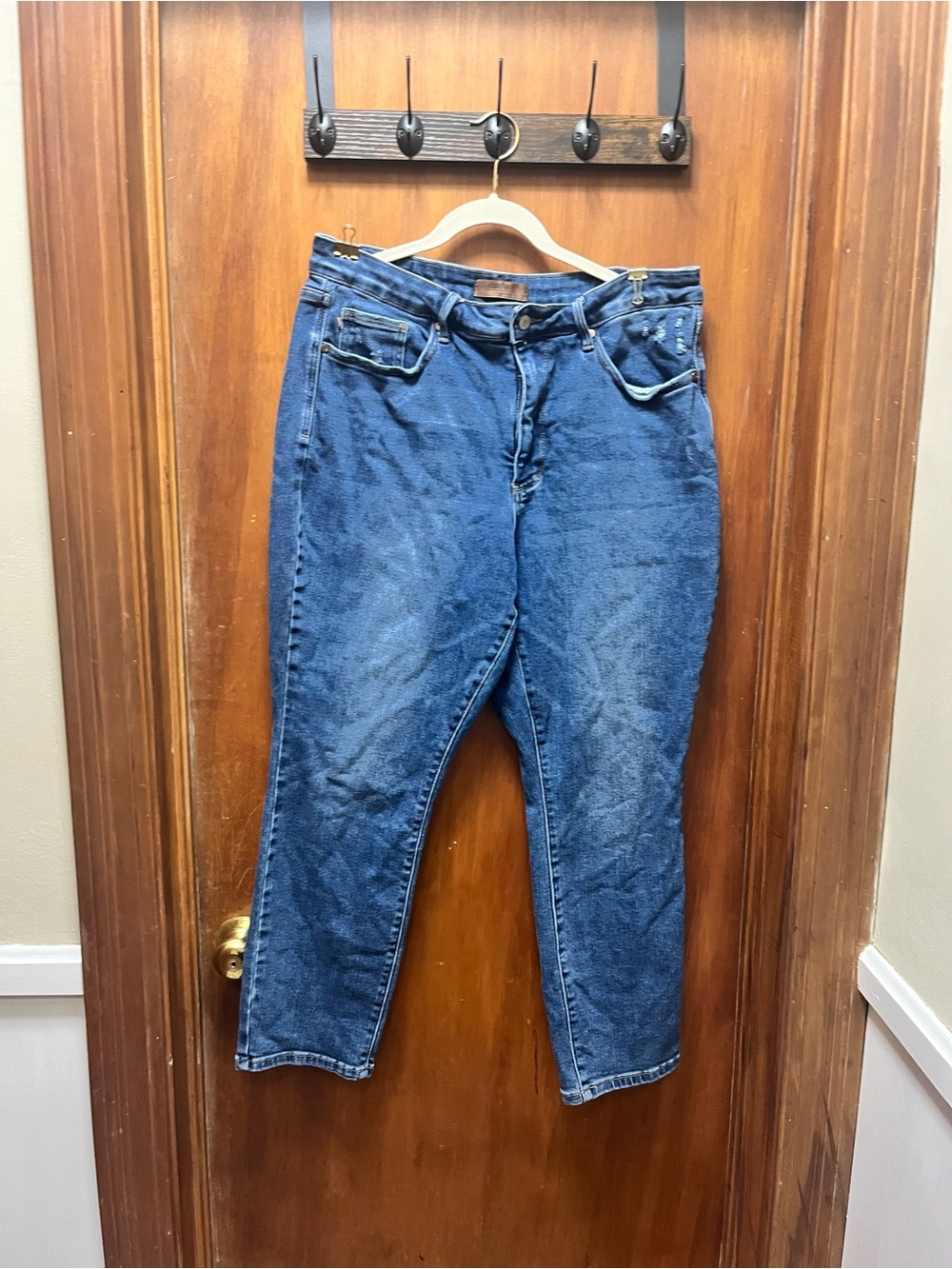 Judy Blue Dark Blue High-Waist Jeans 18w slim fit EUC